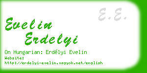 evelin erdelyi business card
